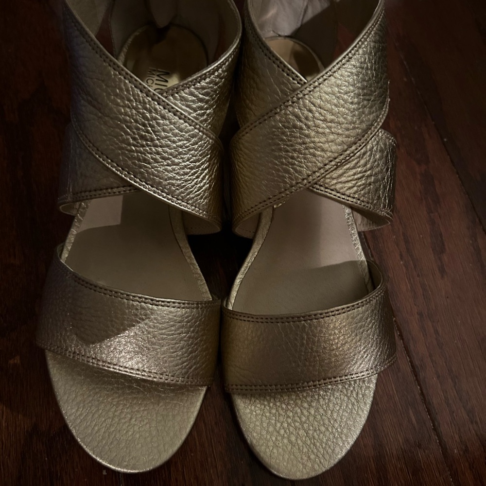 Michael Kors Gold Strappy Women's Sandals 7.5